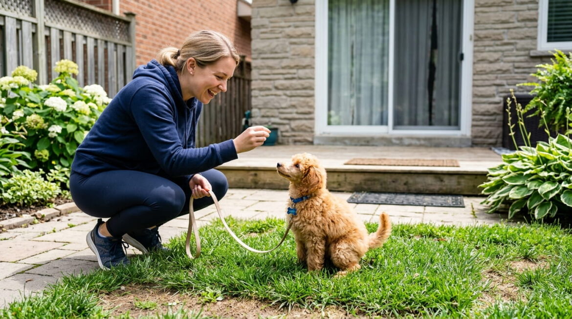 Poodle potty training with positive reinforcement and housebreaking techniques